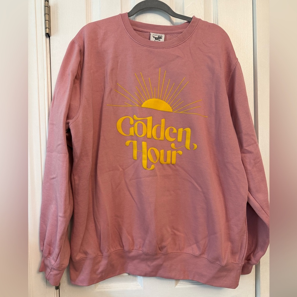 Golden Hour Pink Graphic Sweatshirt